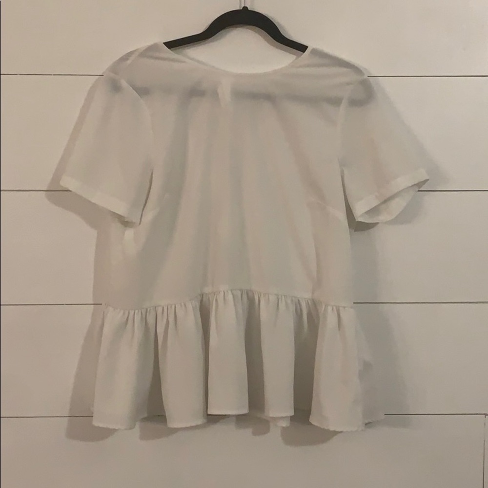 Hinge peplum blouse